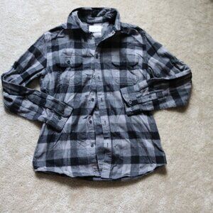 Goodfellow & Co Charcoal and Light Gray Checkered Shirt